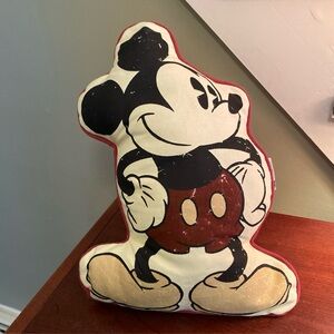 Classic Mickey Mouse Throw Pillow 17” x 11” Disney Parks Mickey Decor Classic
